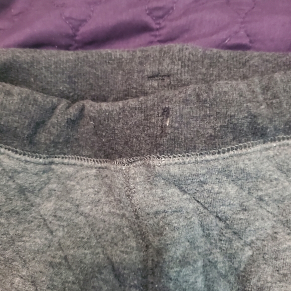 GAP Kids Gray Quilted Sweatpants for Kids-missing Drawstring - Picture 2 of 4